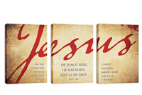 "Jesus" Canvas Triptych