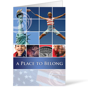 Belong Red White Blue  8.5 x 14 Bulletins