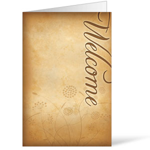 Script Welcome  8.5 x 14 Bulletins