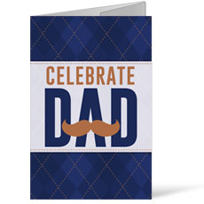 Celebrate Dad Mustache 