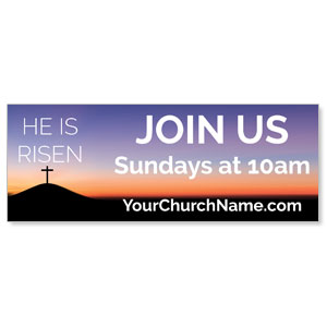 He Is Risen Sunrise - 3x8 ImpactBanners