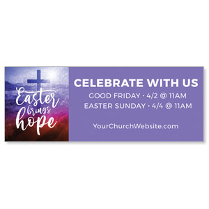 Easter Brings Hope Cross ImpactBanners