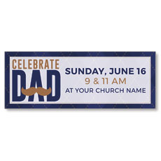 Celebrate Dad Mustache 