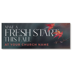 Fresh Start Red Leaves ImpactBanners