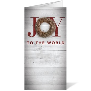 Joy Twig Wreath 11 x 17 Bulletins