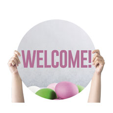 Egg Hunt Basket Welcome 