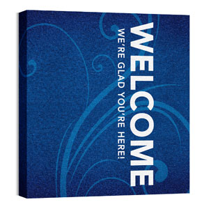 Flourish Welcome 24 x 24 Canvas Prints