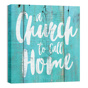 Mod Church Home 24 x 24 Canvas Prints