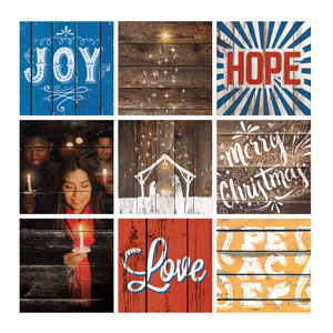 Mod Advent Set 24 x 24 Canvas Prints