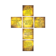 Mod Lords Prayer Cross Set 