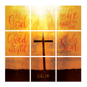 Mod Gold John 3 16 Set 24 x 24 Canvas Prints