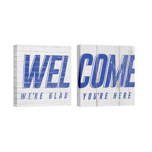 Mod Welcome Pair 2 24 x 24 Canvas Prints