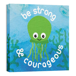 Ocean Buddies Squid 24 x 24 Canvas Prints