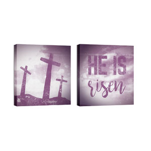 Mod He is Risen Pair 24 x 24 Canvas Prints