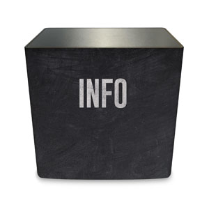 Slate Info Counter Sleeve Large Rectangle