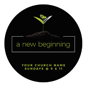 New Beginning Plant Circle InviteCards 