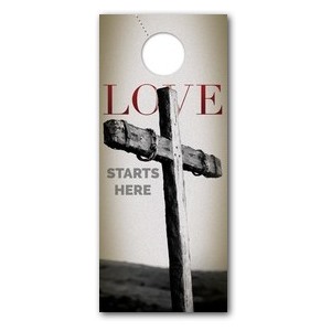 Love Starts Here DoorHangers