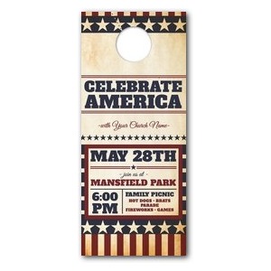 America Stars and Stripes DoorHangers