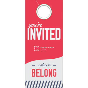 To Belong Red DoorHangers