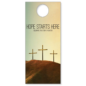 Hope Starts Here Calvary DoorHangers