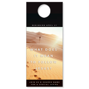 Following Jesus Sand Dunes DoorHangers