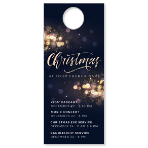 Christmas Sparkle Events DoorHangers