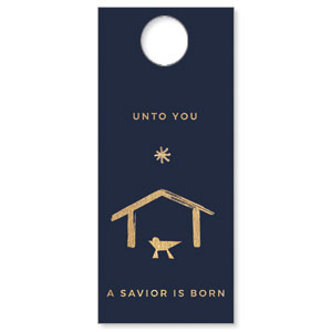 Simple Gold Manger DoorHangers