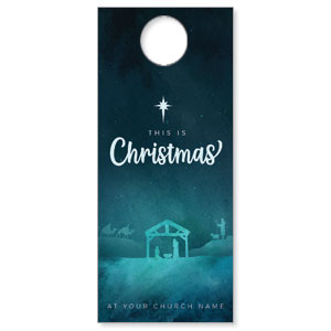 Teal This Is Christmas DoorHangers