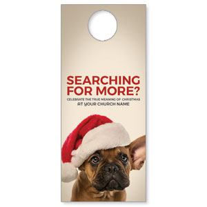 Santa Hat Puppy DoorHangers