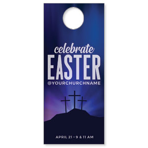 Aurora Lights Celebrate Easter DoorHangers