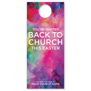 Back to Church Easter DoorHangers