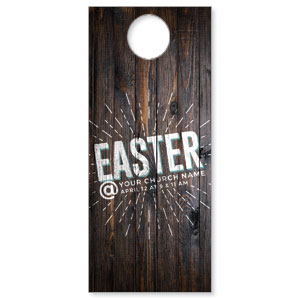 Dark Wood Easter At DoorHangers