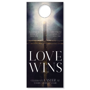 Love Wins Cross DoorHangers