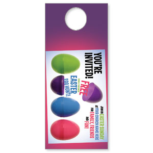 Egg Hunt Plastic Eggs DoorHangers