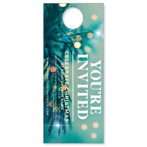 You're Invited Bokeh DoorHangers