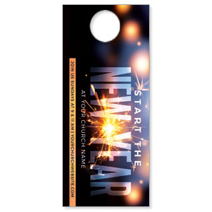 New Year Sparkler DoorHangers