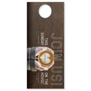 Coffee On The House DoorHangers