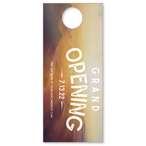 Grand Opening Landscape DoorHangers