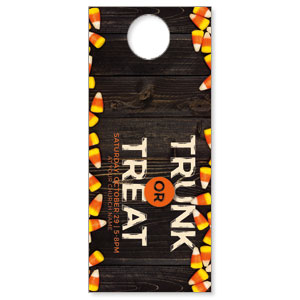 Trunk Or Treat Candy Corn DoorHangers