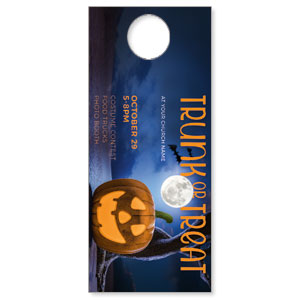 Trunk Or Treat Pumpkin DoorHangers