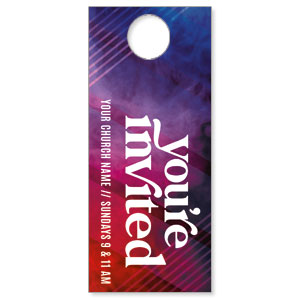 You're Invited Colors DoorHangers