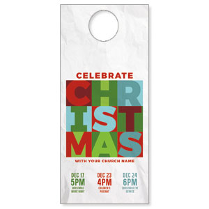 Christmas Squares DoorHangers