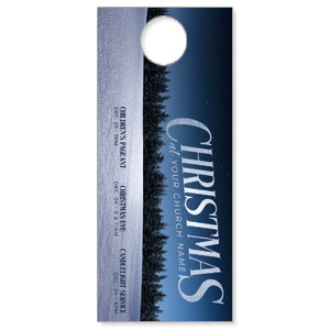 Christmas At Night Sky DoorHangers