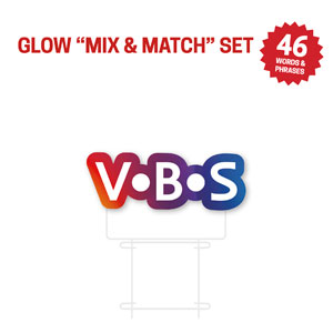 Glow Messages VBS Die Cut Yard Sign