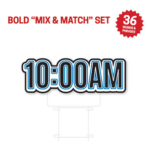 Bold Messages 10 AM Die Cut Yard Sign