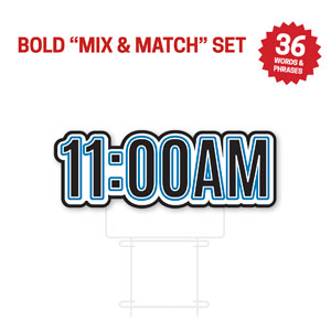 Bold Messages 11 AM Die Cut Yard Sign