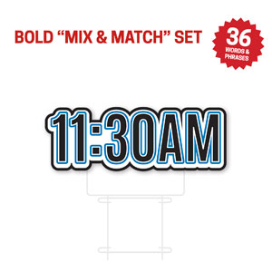 Bold Messages 1130 AM Die Cut Yard Sign