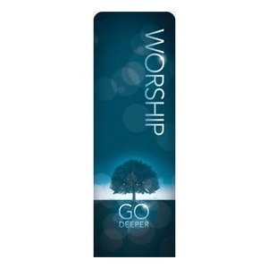 Deeper Roots Worship Vertical 2' x 6' Sleeve Banner