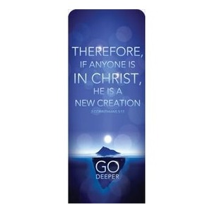 Deeper Iceberg 2 Cor 5:17 2'7" x 6'7" Sleeve Banners