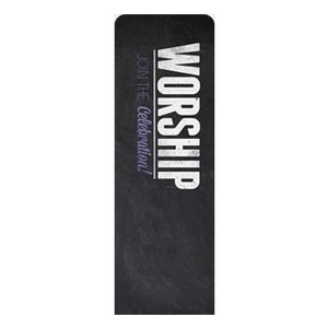 Slate Worship  2' x 6' Sleeve Banner